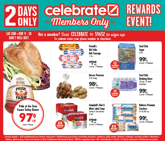 Celebrate Rewards Event Brookshire Brothers