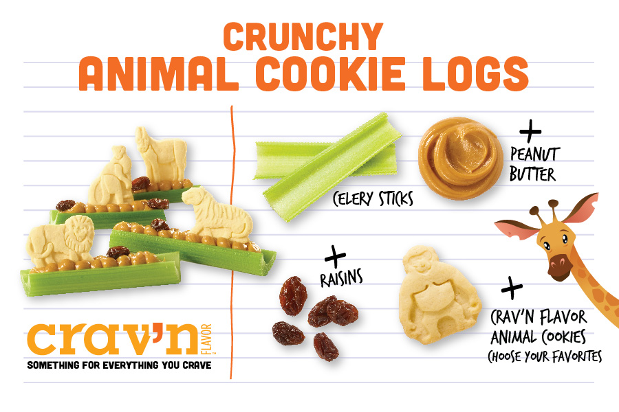 Crunchy Animal Cookie Logs