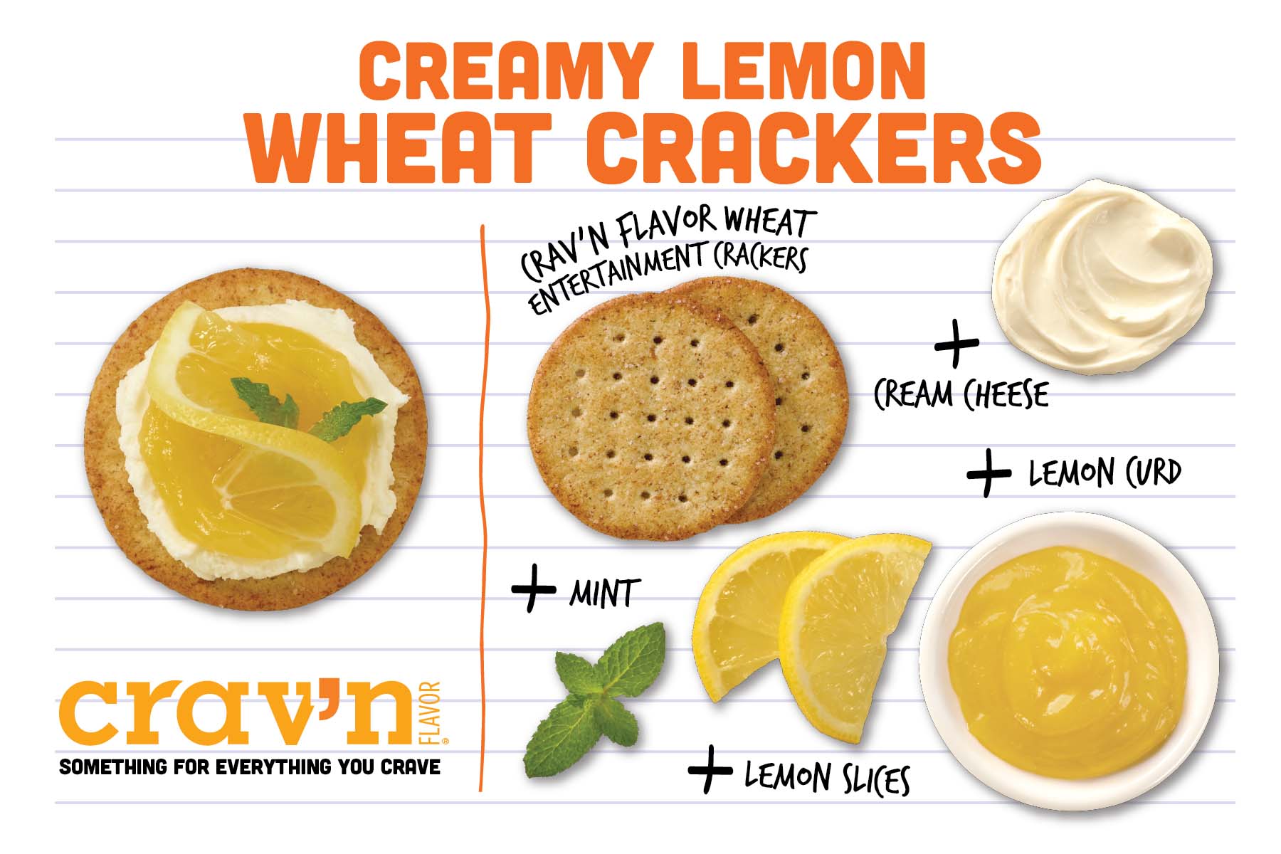 Creamy Lemon Wheat Crackers