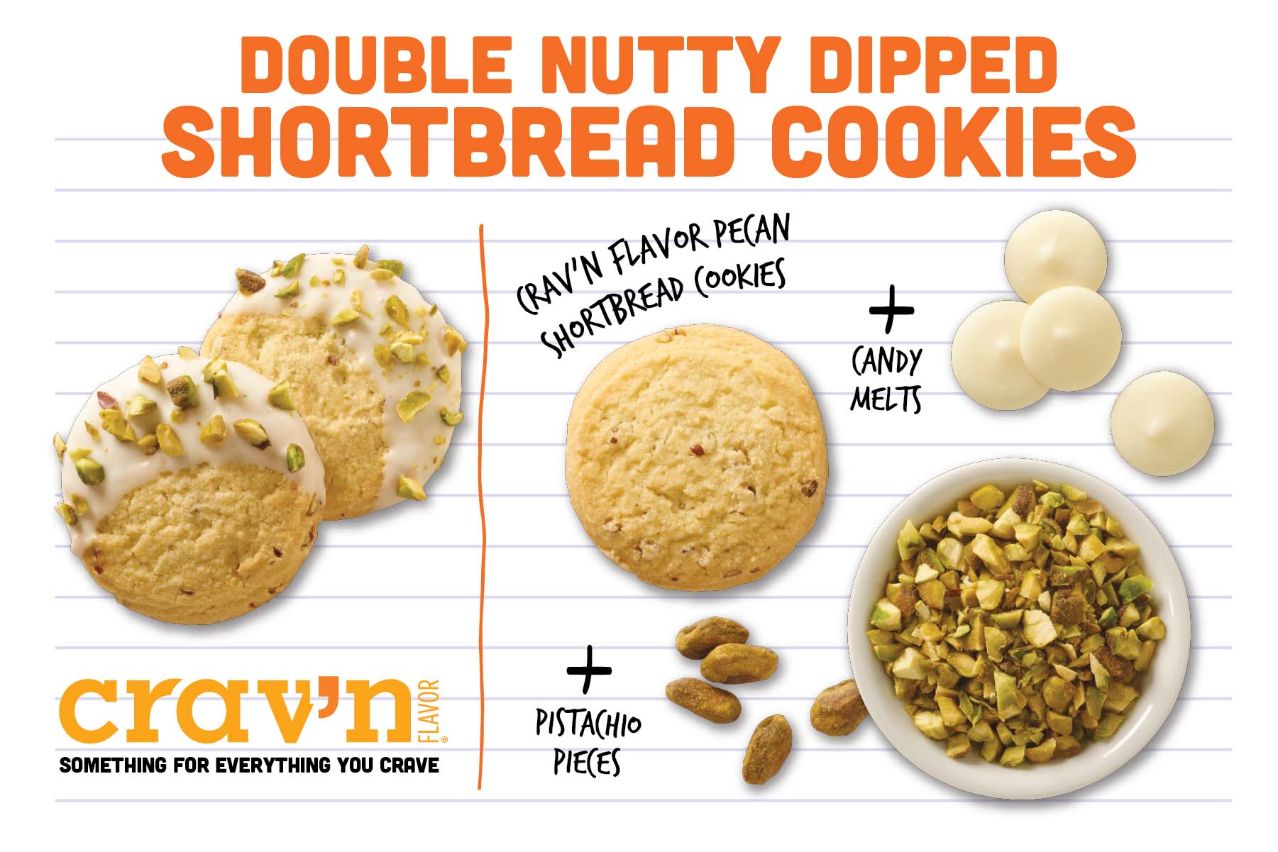 Double Nutty Dipped Shortbread Cookies