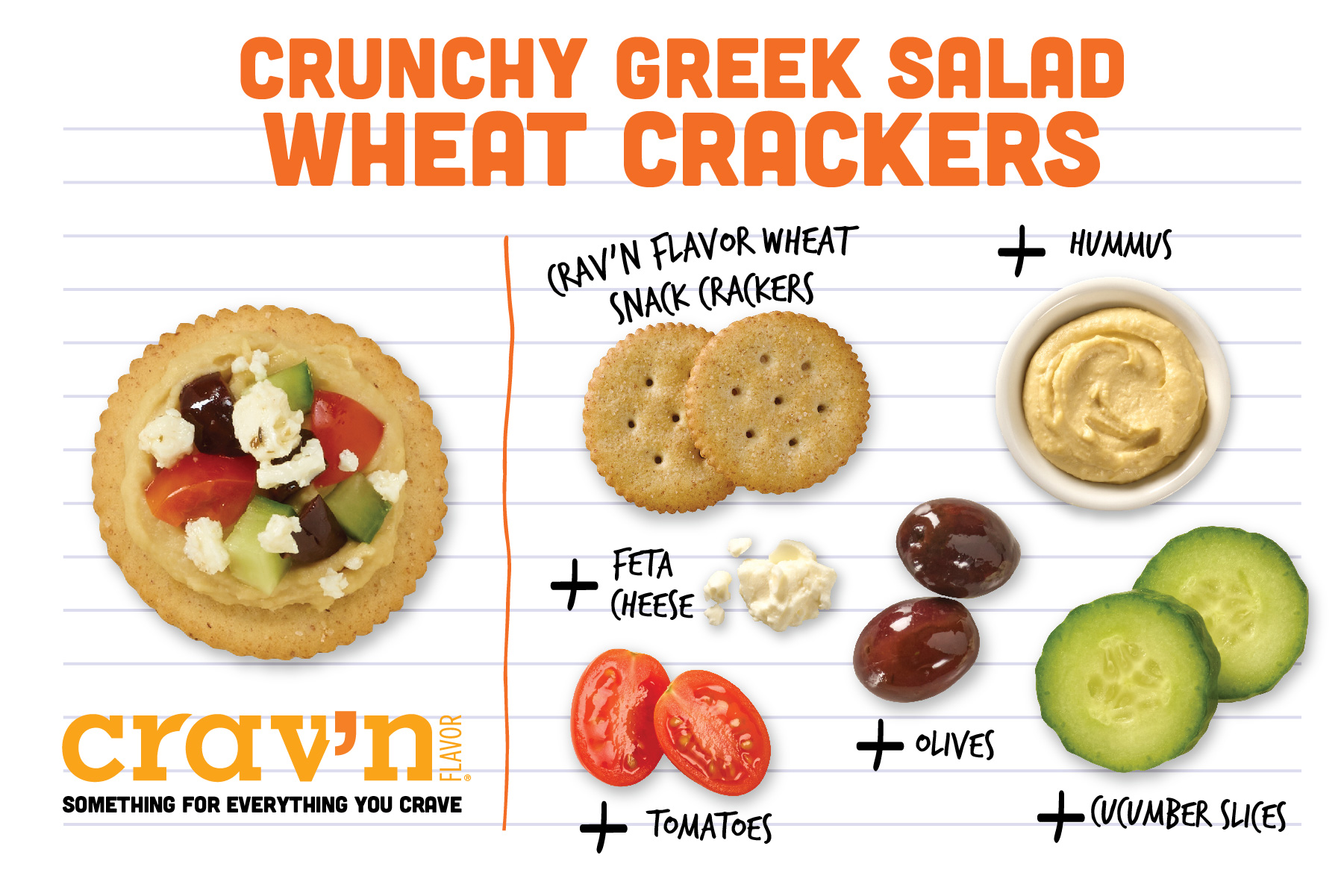 Crunchy Greek Salad Wheat Crackers