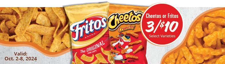 Frito Lay Fritos and Cheetos