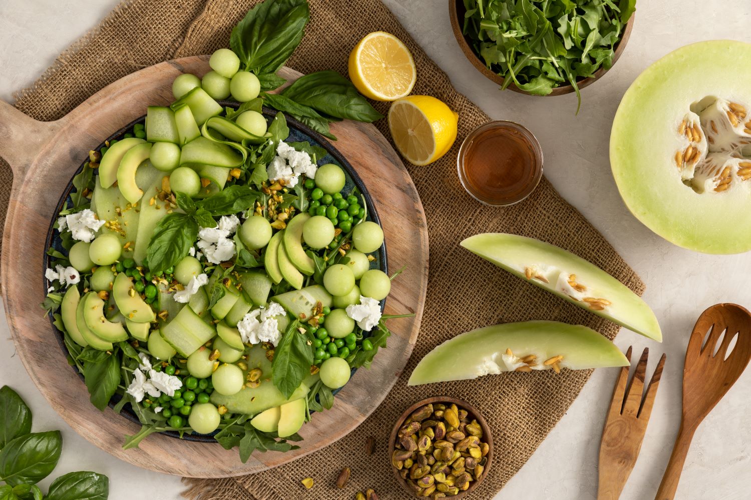 Green Goddess Honeydew Salad